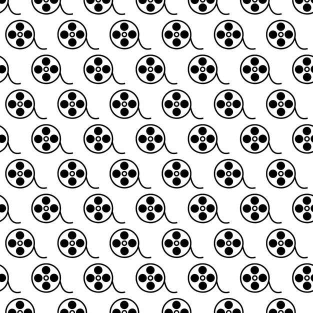 Patrón blanco y negro sin costuras con formas repetitivas geométricas para el diseño moderno