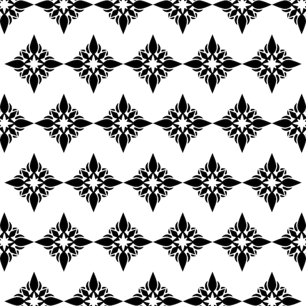 Patrón blanco y negro con diseño de estrella.