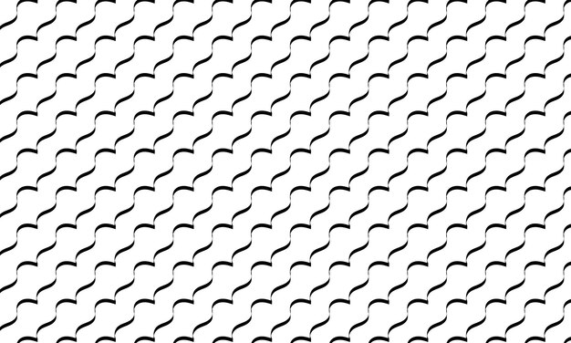 un patrón en blanco y negro con un diseño metálico curvo en el medio