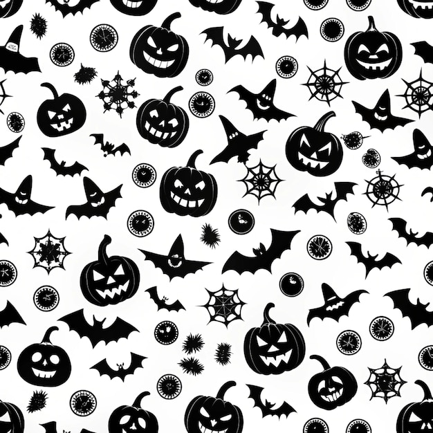 un patrón blanco y negro con un fantasma blanco y negro y la palabra fantasma en él
