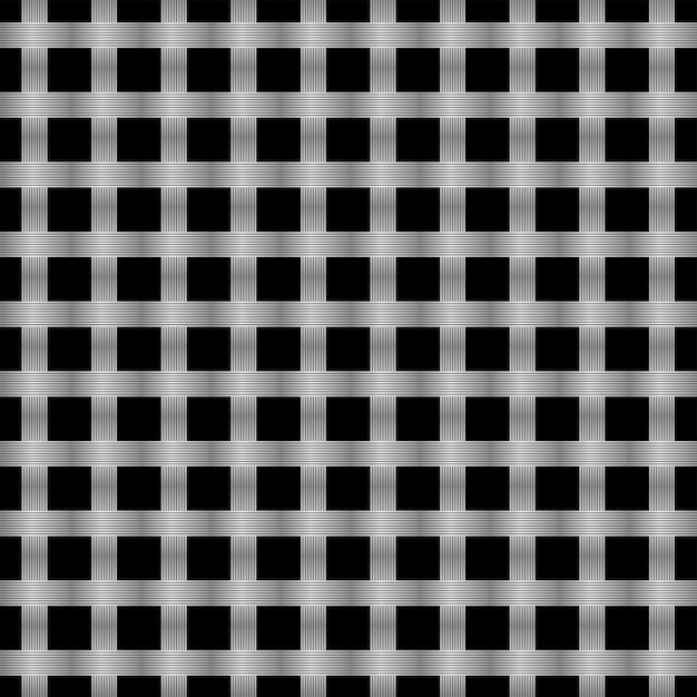 Patrón blanco y negro fondo sin costura ilustración de textura vectorial metral metal sin costura