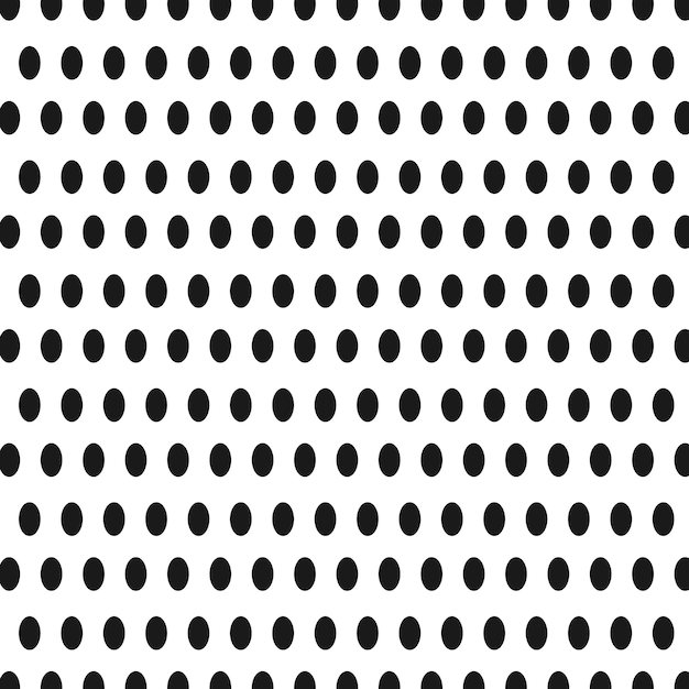 Patrón blanco y negro con fondo de cuadrícula de puntos Ilustración vectorial de pequeños puntos negros