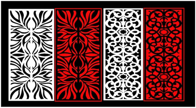 Un patrón en blanco y negro con las palabras 'el rojo' en él