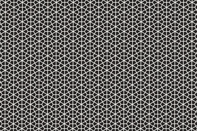 Un patrón en blanco y negro con un patrón geométrico.