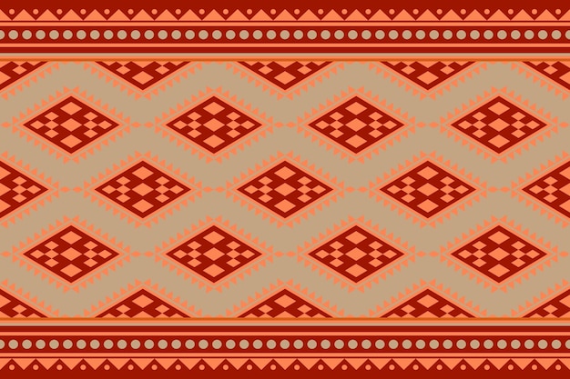 Patrón boho étnico textura vectorial tribal bordado en tela