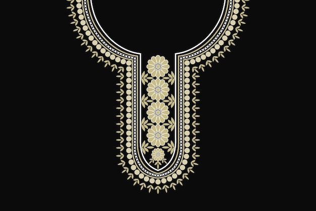 Patrón de bordado de collar étnico Diseños para la textura de la moda tela textil tela de camisa