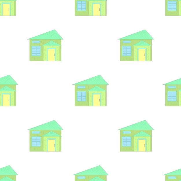 Patrón de cabaña verde pequeño textura de fondo sin costuras repetición papel tapiz vector geométrico
