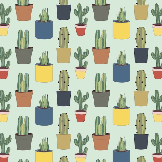 patrón de cactus fondo de pantalla