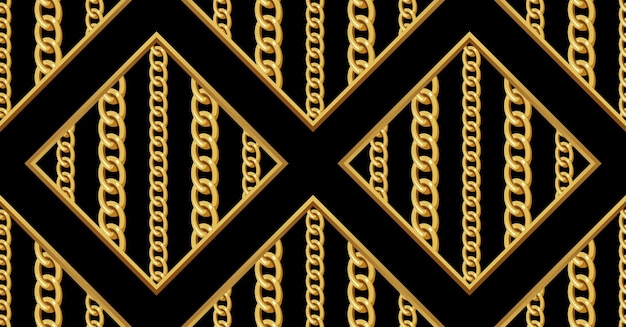 Patrón de cadena sin costuras Patrón de impresión textil