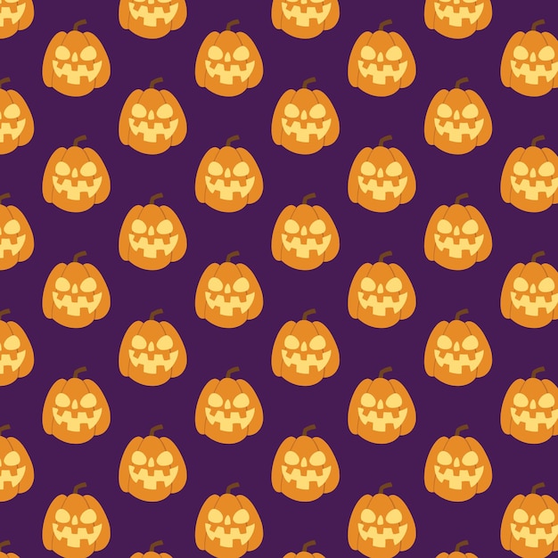 El patrón de la calabaza de Halloween