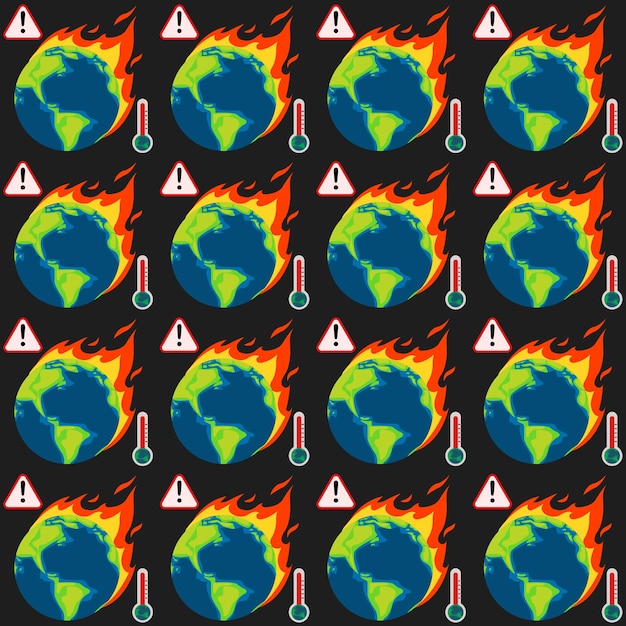 patrón de calentamiento global
