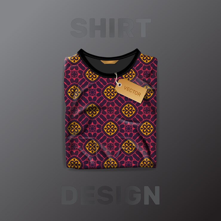 Vector patrón de camisa sin costuras