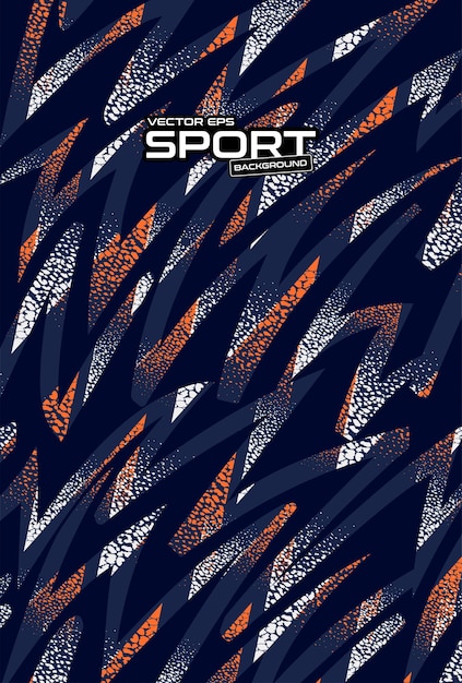 Patrón de camiseta deportiva de fondo abstracto para camiseta de sublimación