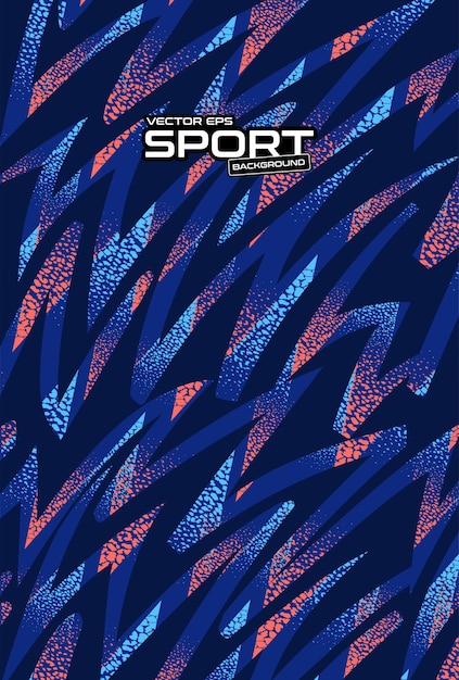 Patrón de camiseta deportiva de fondo abstracto para camiseta de sublimación