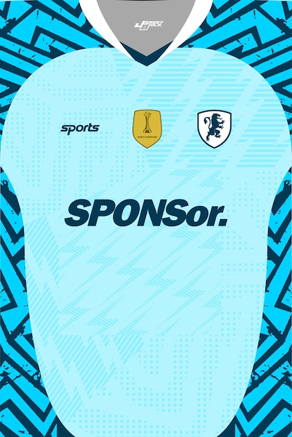 patrón camiseta de fútbol deporte para el sublime