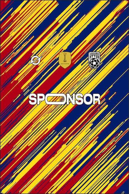 Patrón camiseta de fútbol para sublime Imprenta