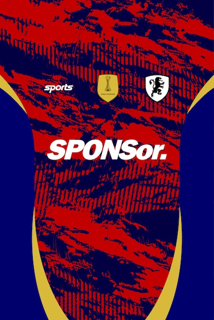 Patrón de camiseta de fútbol para el sublime