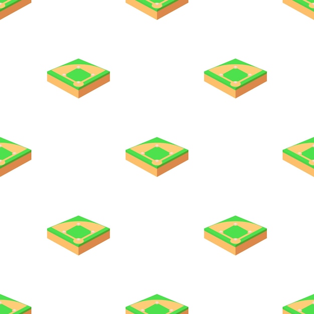 Patrón de campo de béisbol textura de fondo sin costuras repetir papel tapiz vector geométrico