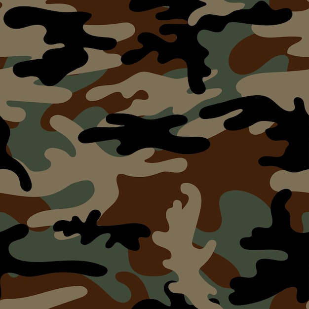 patrón de camuflaje sin costuras vectorial