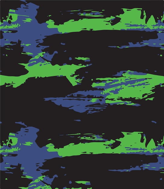 Patrón de camuflaje de fondo Ilustración vectorial sin costuras Camo de enmascaramiento de estilo de ropa clásico