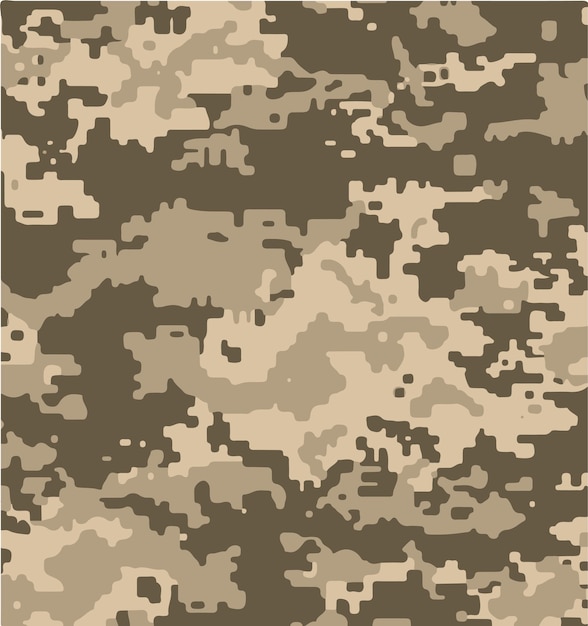 Patrón de camuflaje de fondo Ilustración vectorial sin costuras Camo de enmascaramiento de estilo de ropa clásico