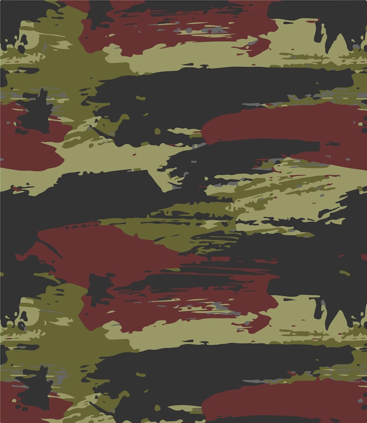 Patrón de camuflaje de fondo Ilustración vectorial sin costuras Camo de enmascaramiento de estilo de ropa clásico