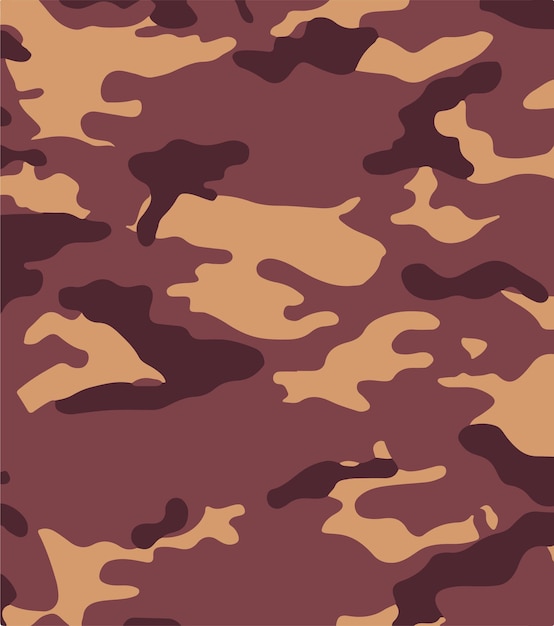Patrón de camuflaje de fondo Ilustración vectorial sin costuras Camo de enmascaramiento de estilo de ropa clásico