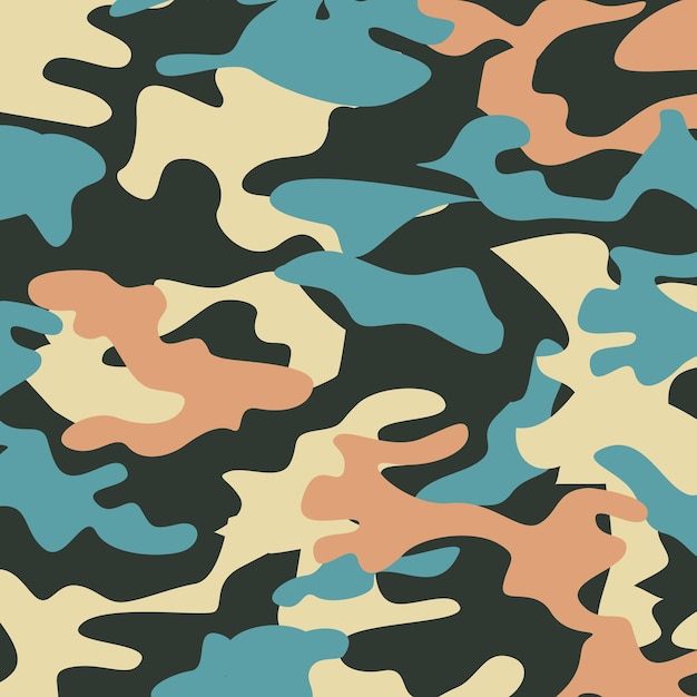 Patrón de camuflaje de moda, ilustración vectorial.Impresión militar Fondo de pantalla vectorial