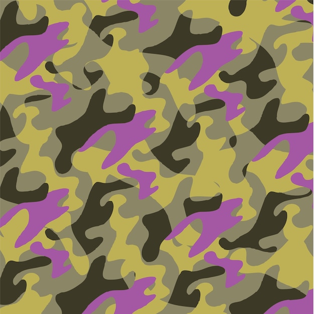 Patrón de camuflaje de moda, ilustración vectorial.Impresión militar Fondo de pantalla vectorial