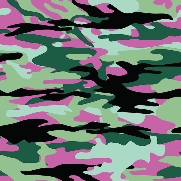 Patrón de camuflaje de moda, ilustración vectorial.Impresión militar Fondo de pantalla vectorial