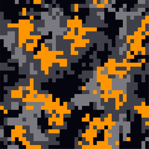 patrón de camuflaje naranja