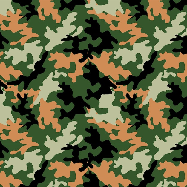 Patrón de camuflaje para telas, impresiones, textiles y fondos, estilo de camo de moda, repetición sin costuras