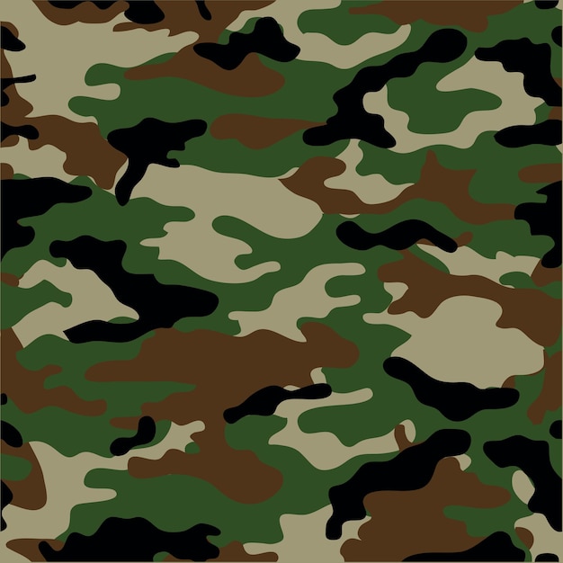 Patrón de camuflaje vectorial para el diseño de ropa Patrón militar de camuflaje de moda