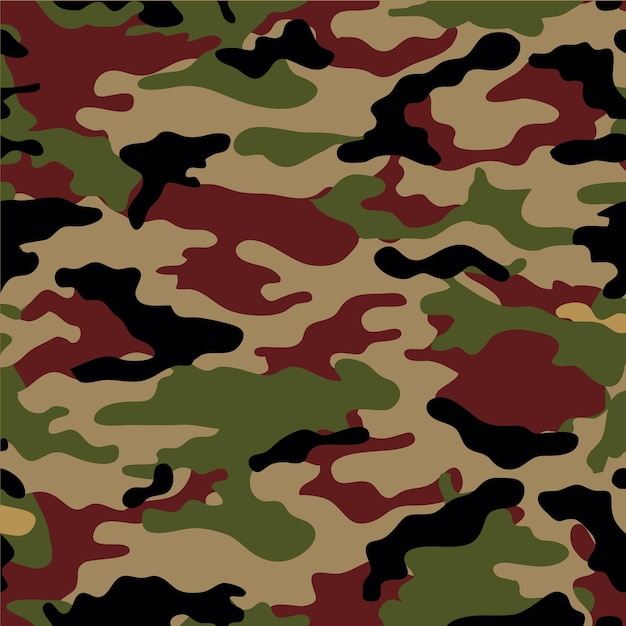 Patrón de camuflaje vectorial para el diseño de ropa Patrón militar de camuflaje de moda