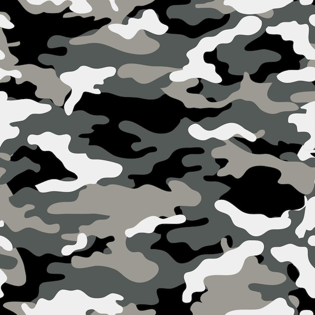 Patrón de camuflaje vectorial para el diseño de ropa Patrón militar de camuflaje de moda