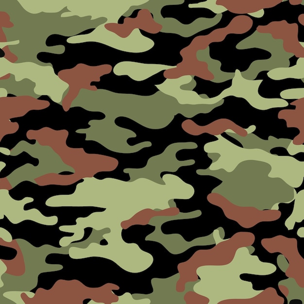 Patrón de camuflaje vectorial para el diseño de ropa Patrón militar de camuflaje de moda