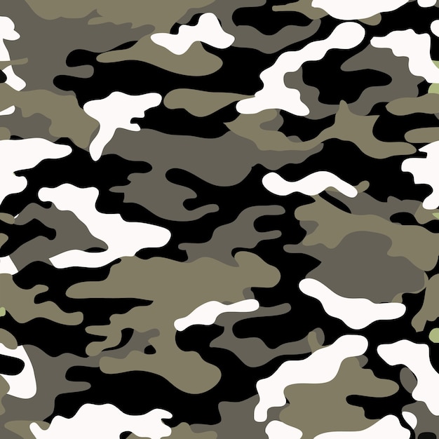 Patrón de camuflaje vectorial para el diseño de ropa Patrón militar de camuflaje de moda