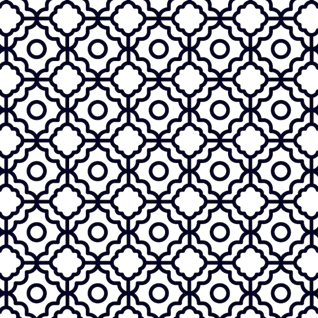 Patrón de celosía de diseño plano