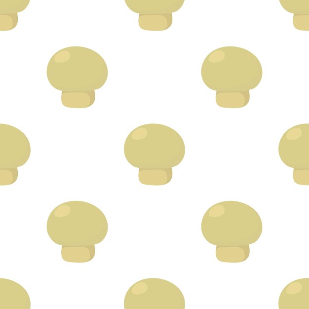 Patrón de champignon textura de fondo sin costuras repetición de papel tapiz vector geométrico