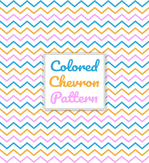 Patrón de Chevron coloreado