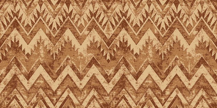 Vector patrón de chevrón de tierra en marrones cálidos y beige que evoca una estética rústica y natural