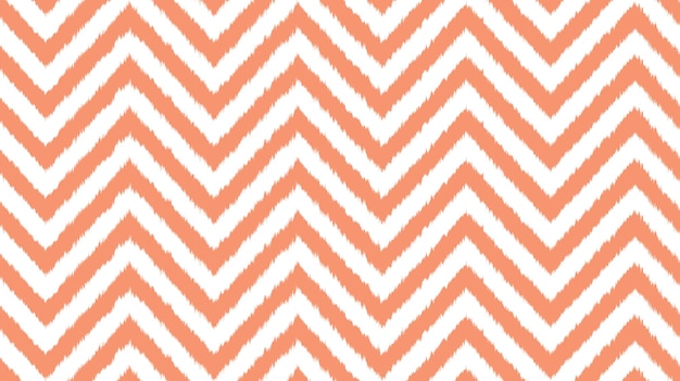 Patrón de Chevron en zigzag Fondo en coral y blanco