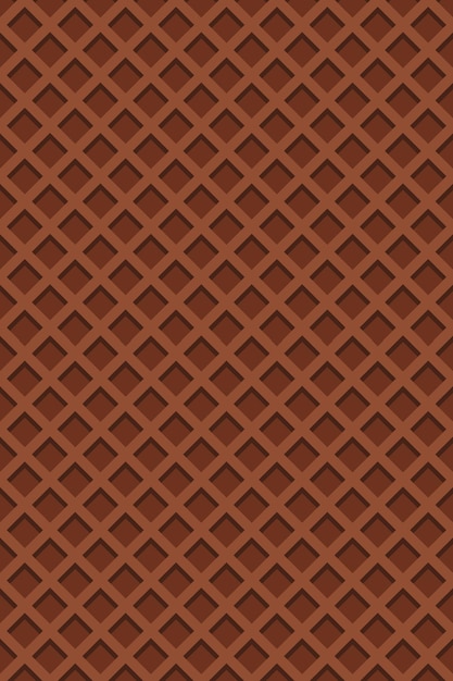 Patrón de chocolate Tarjeta de comida brillante Fondo de patrón de chocolate Ilustración vectorial