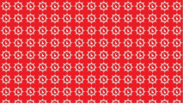 patrón de ciervo sin costuras fondo Ilustración vectorial patrón animal aislado en rojo