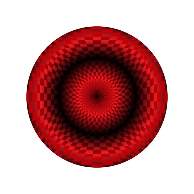 Patrón circular abstracto Ilustración vectorial aislado en un fondo blanco