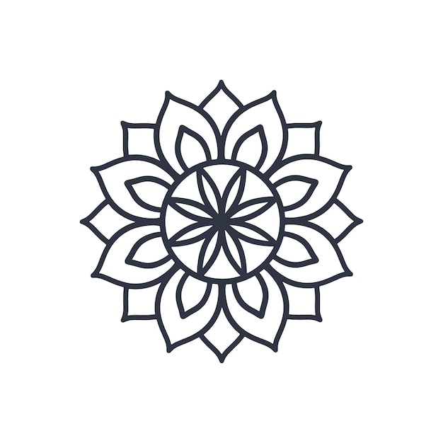 Patrón circular en forma de mandala Patrón oriental Islam Árabe Indio turco Pakistán chino