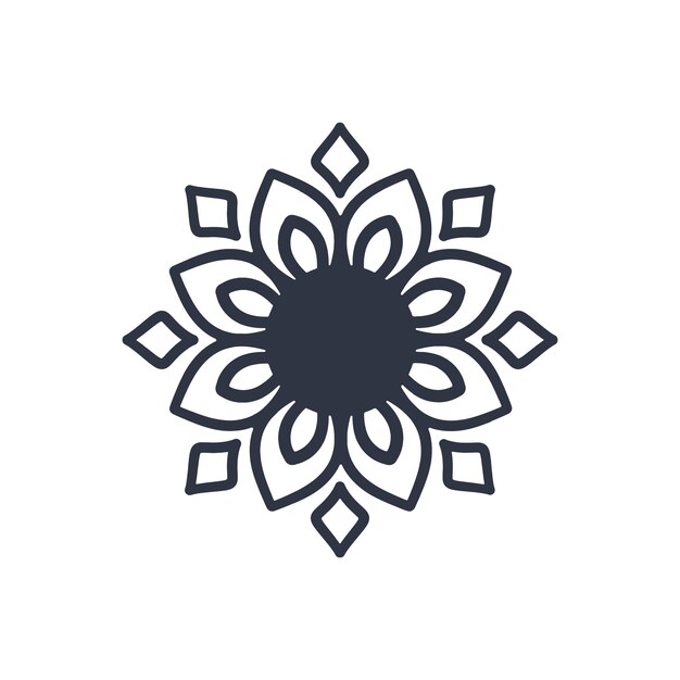 Patrón circular en forma de mandala Patrón oriental Islam Árabe Indio turco Pakistán chino
