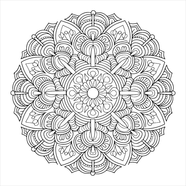 Patrón circular en forma de un mandala