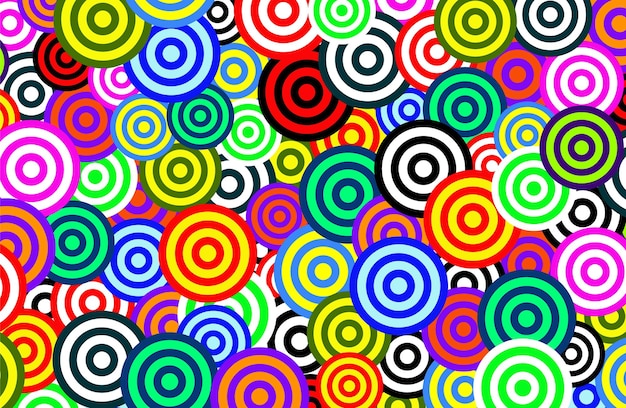 Patrón de círculo colorido