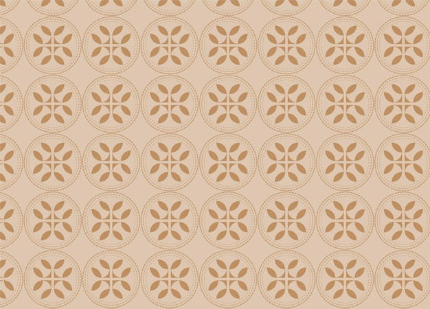Patrón de círculo floral geométrico